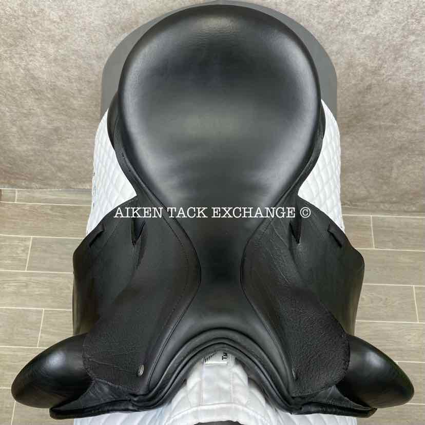 2015 Custom Saddlery Everest Monoflap Dressage Saddle, 17.5" Seat, Adjustable Tree, Wool Flocked Panels