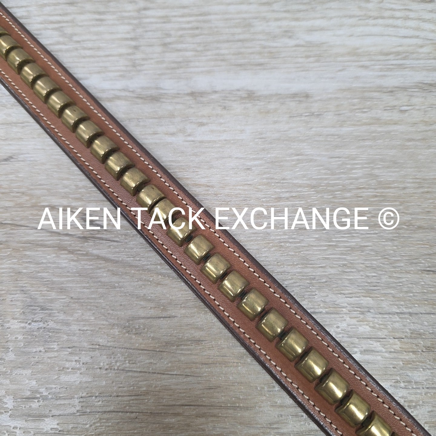 Tory Leather Clincher Brass Buckle Belt, 26"