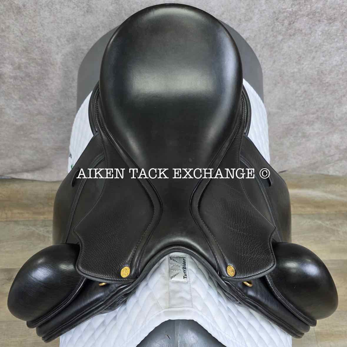 2017 Peter Horobin Stride Free Geneva Monoflap Dressage Saddle, 17.5" Seat, Extra Wide Tree, Wool Flocked Panels