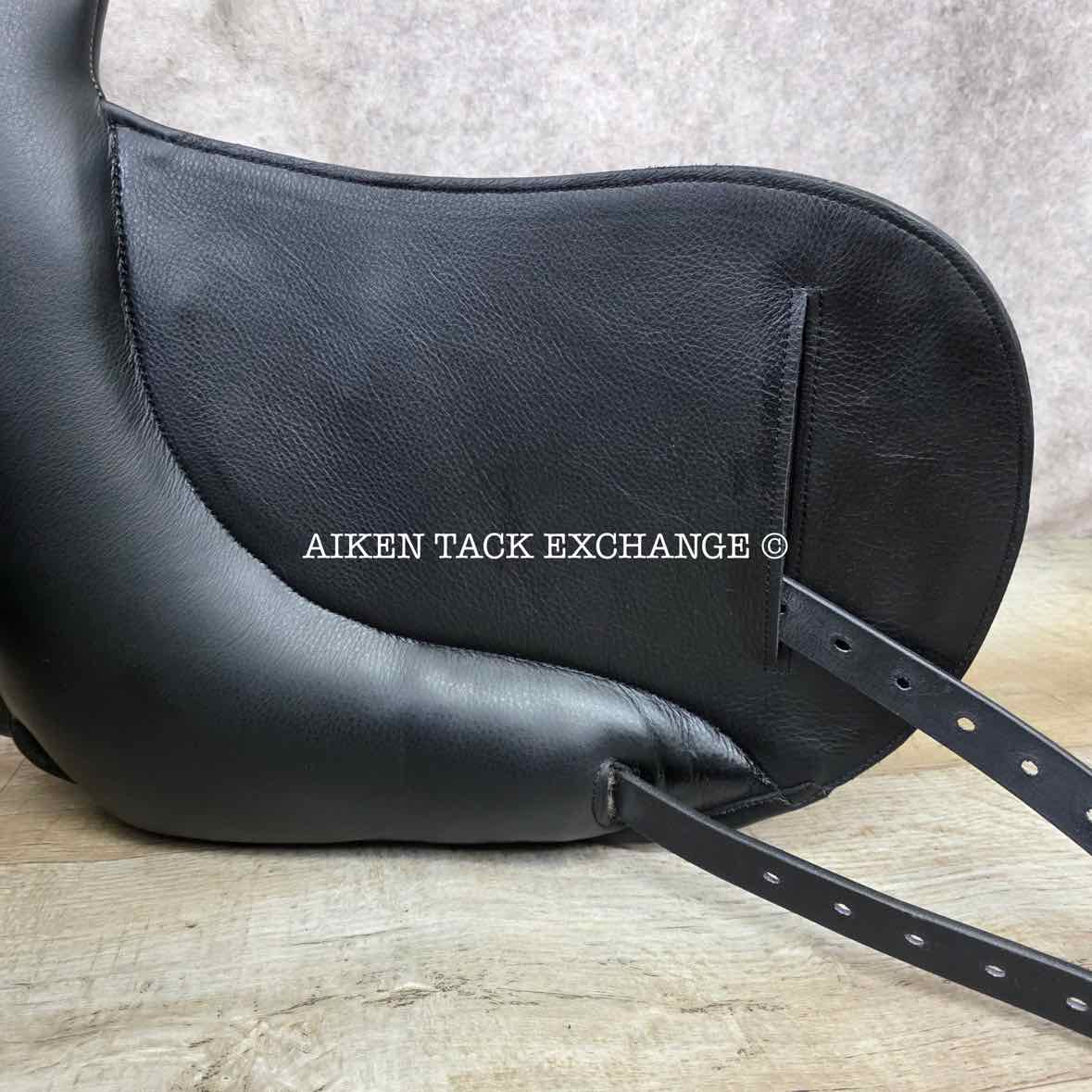 2023 Envy by Custom Saddlery Aurora Monoflap Dressage Saddle, 17.5" Seat, Adjustable Tree, Wool Flocked Panels