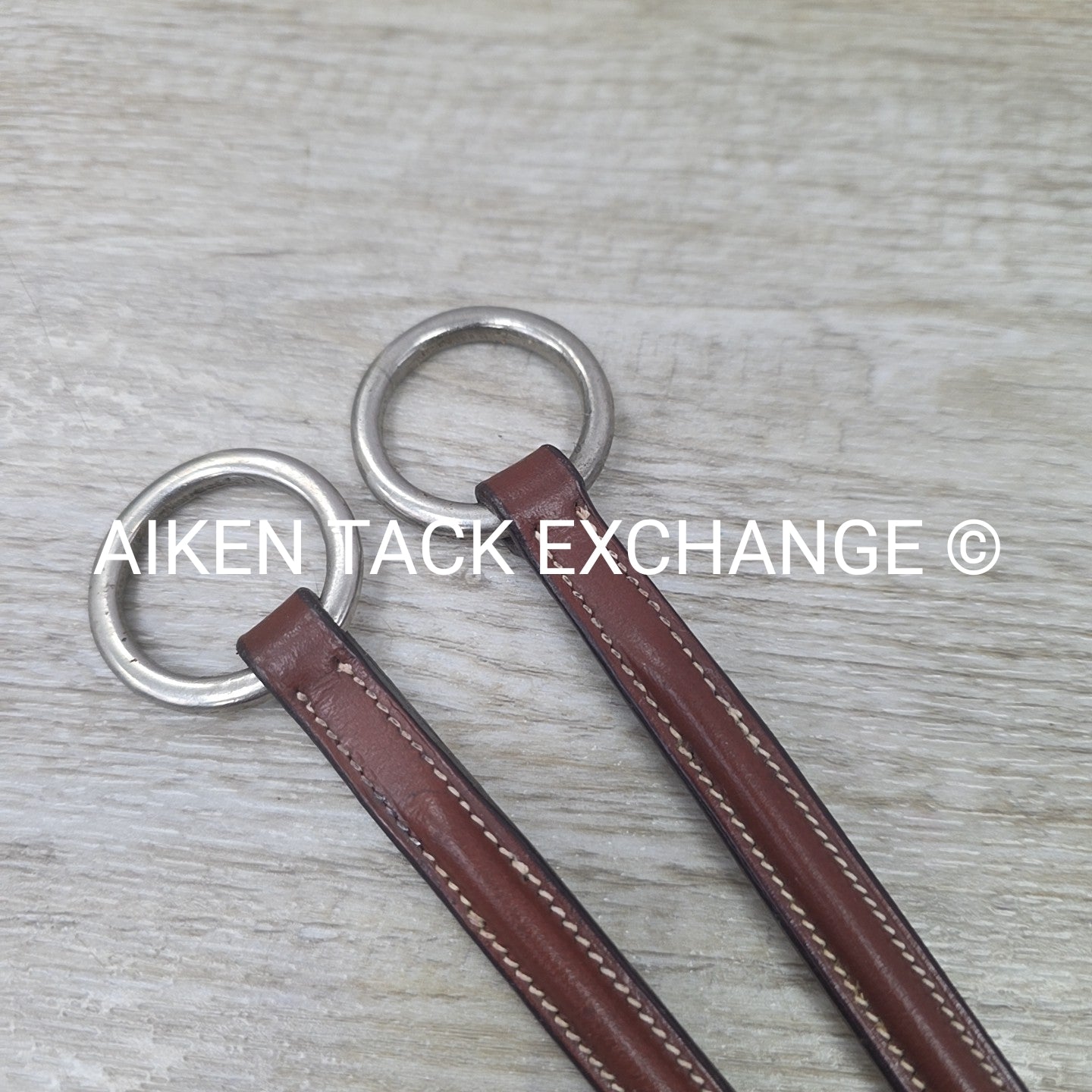 Fancy Stitched Round Raised Running Martingale Attachment, Brown