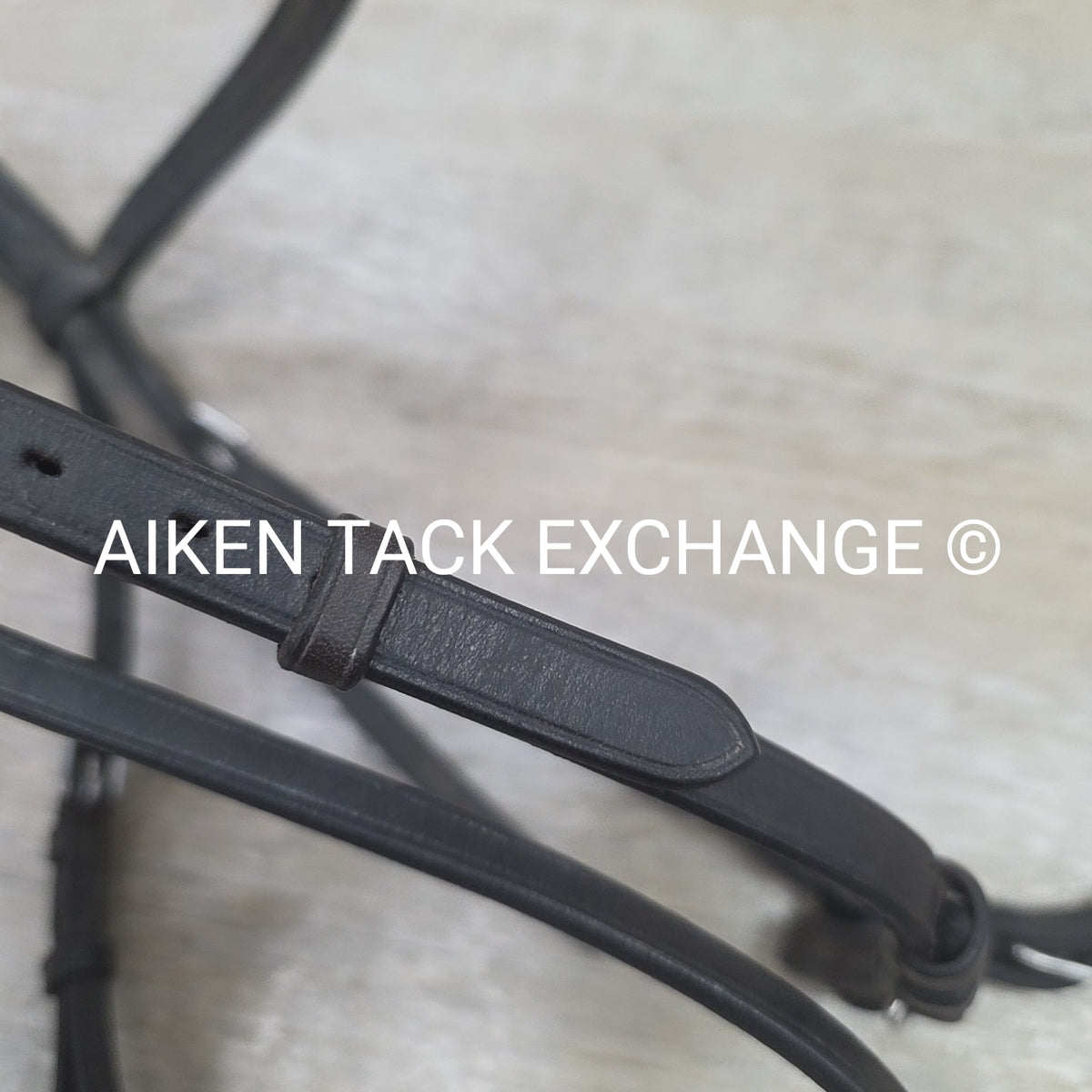 Avalon Plain Raised Bridle, No Noseband, No Reins, Brown, Size X-Full