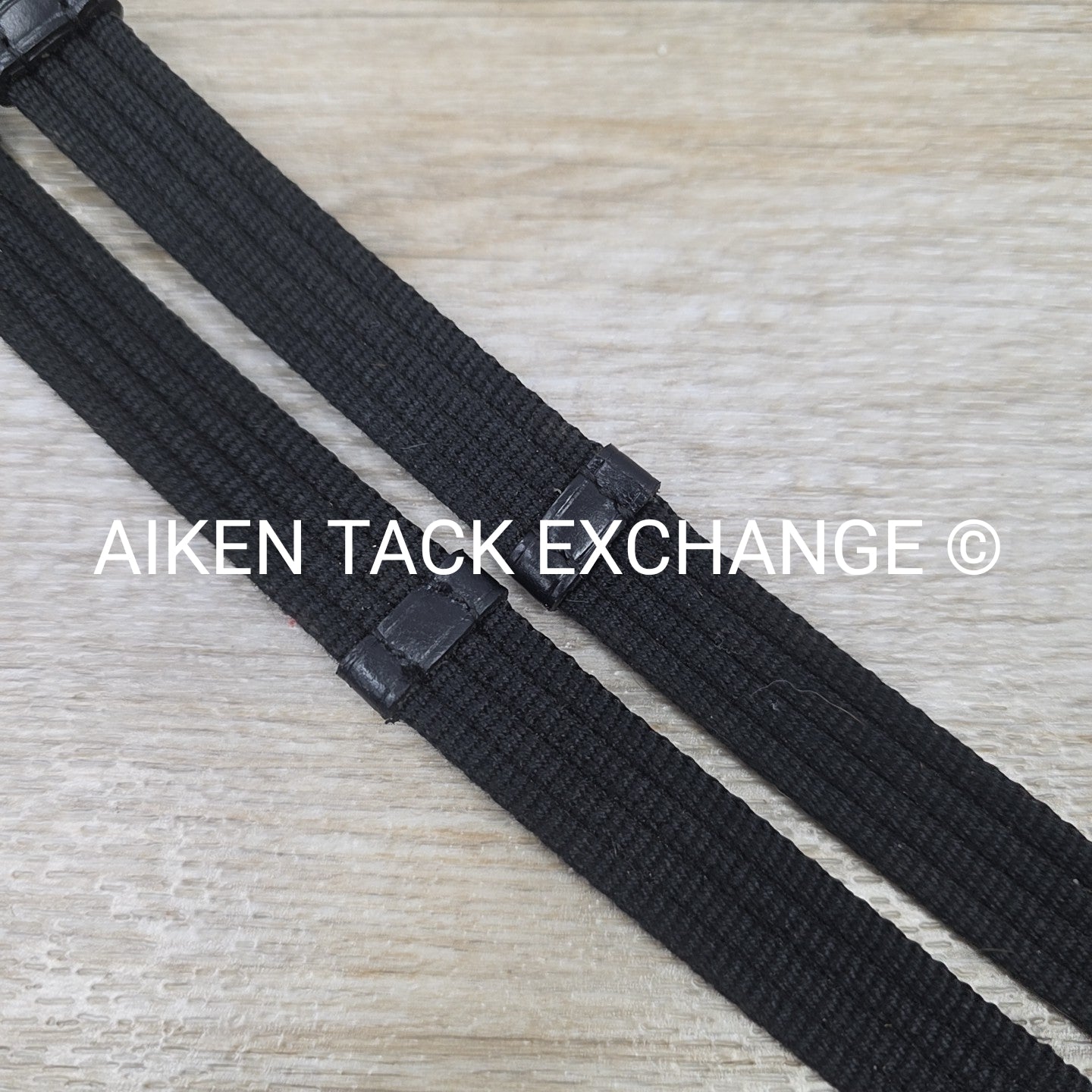 Keiffer Cotton Web Reins, Black, Size Full