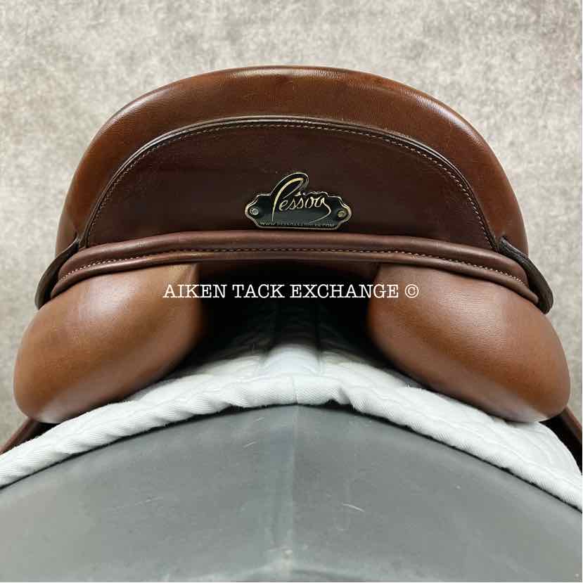 2019 Pessoa Gen-X3 Close Contact Jump Saddle, 17.5" Seat, Adjustable Tree - XCH Changeable Gullet, Foam Panels