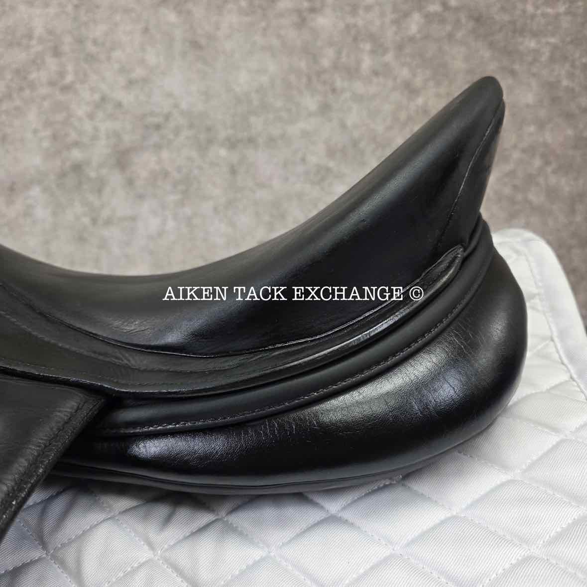 2005 Prestige Optimax Dressage Saddle, 18" Seat, 34 Tree - M/MW, Wool Flocked Panels