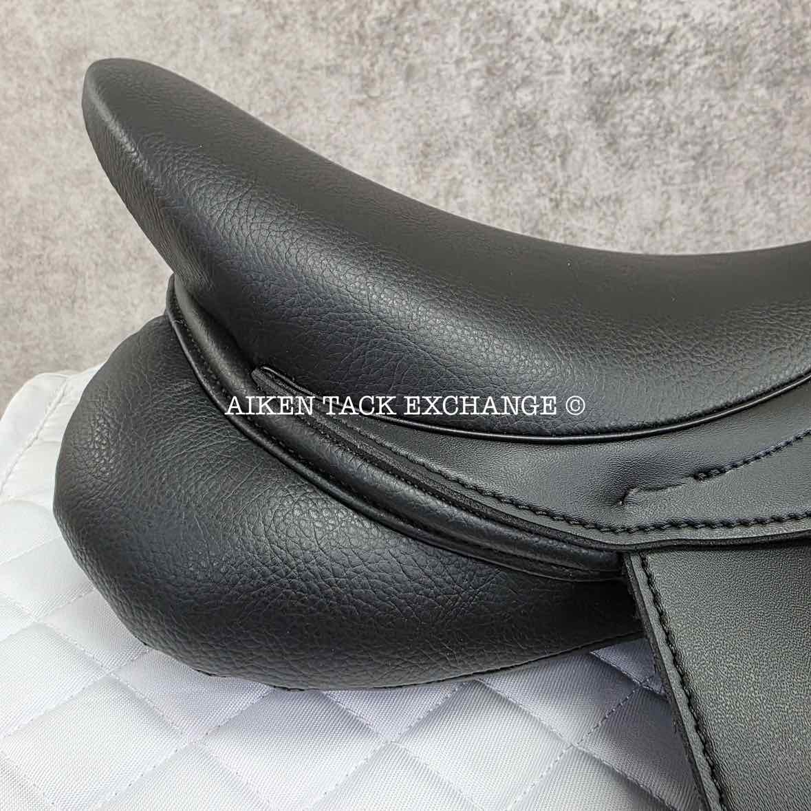 HDR - Henri de Rivel Vegan-X IGP Dressage Saddle, 17.5" Seat, Adjustable Tree - Changeable Gullet, Wool Flocked Panels