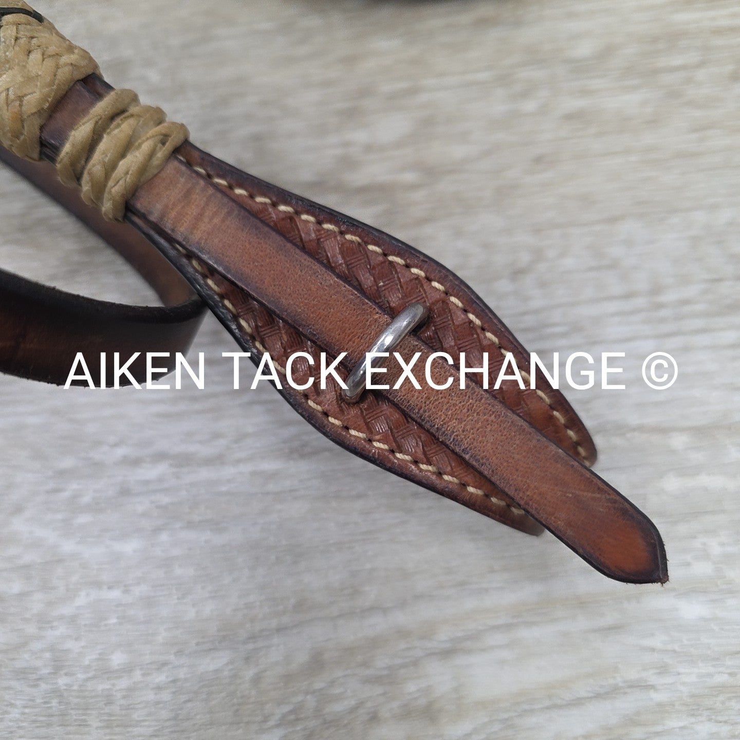 Sharp Browband Western Bridle, No Reins, Brown, Size Full