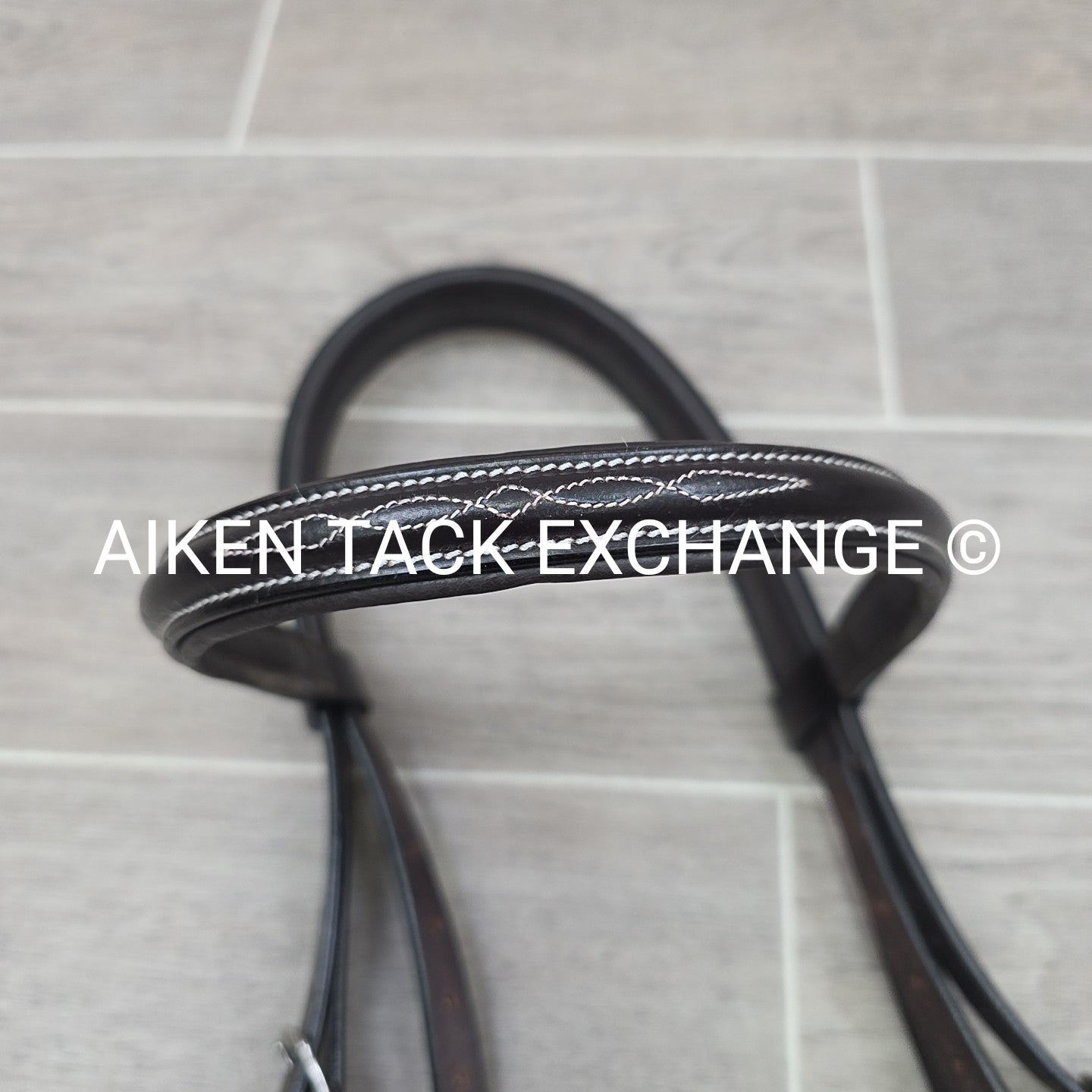 SmartPak Harwich Fancy Stitch Wide Noseband Bridle with Matching Reins, Oversize