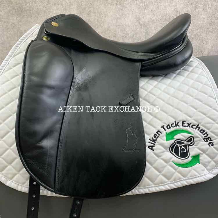 **SOLD** 2000 Prestige Dressage 2000 Saddle, 17.5" Seat, 34 Tree - M/MW, Wool Flocked Panels