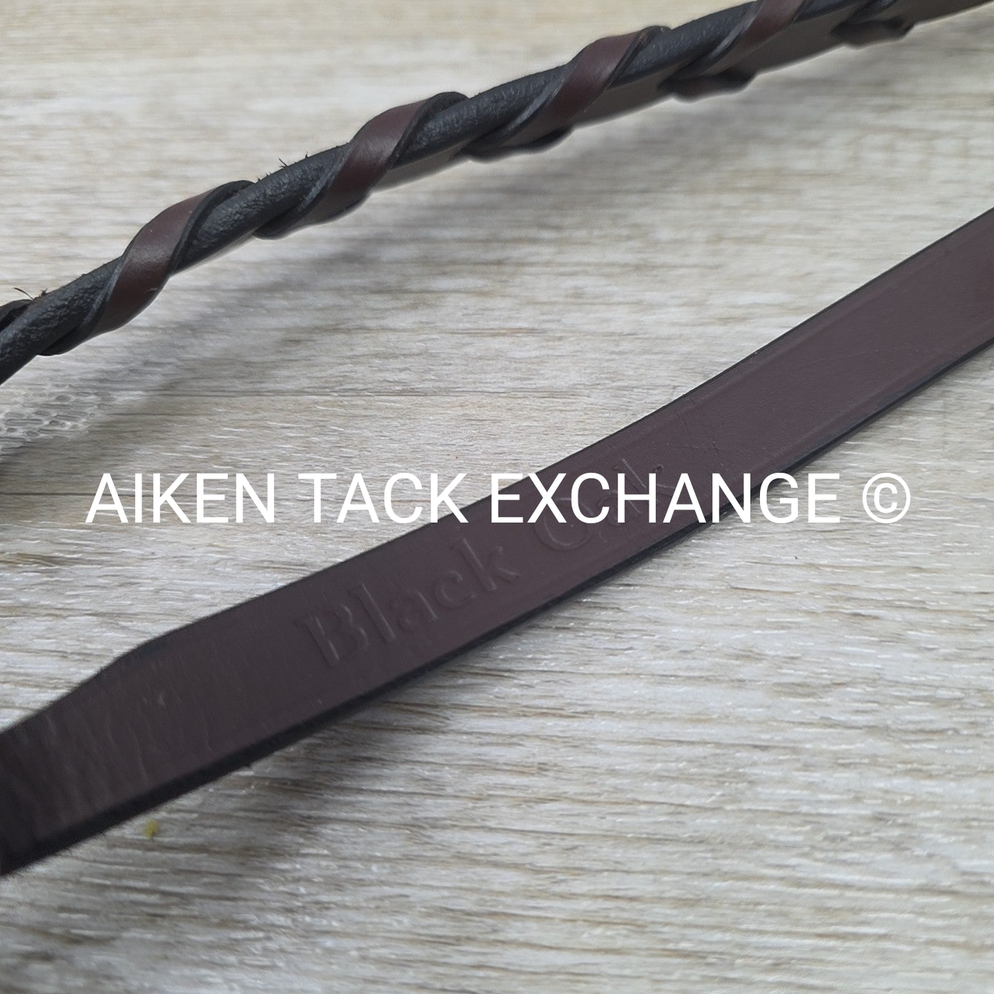 KL Select Black Oak Fancy Stitched Bridle with Matching Laced Reins, Brown, Cob