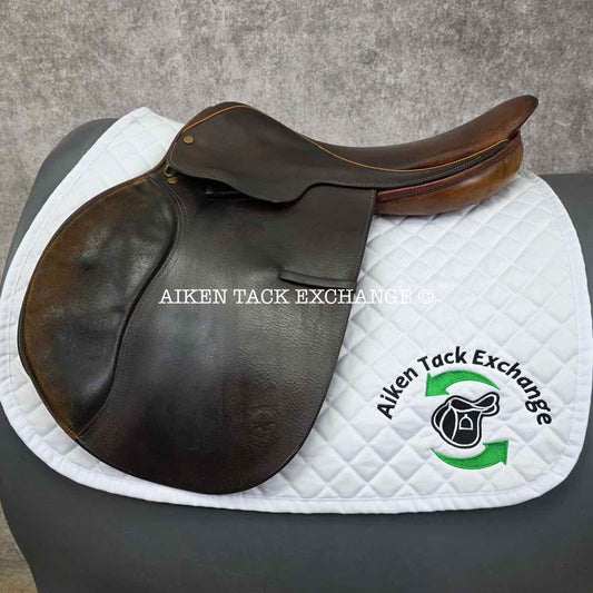 **SOLD** Crosby The Hampton Classic Close Contact Jump Saddle, 17" Seat, Medium Tree, Foam Panels