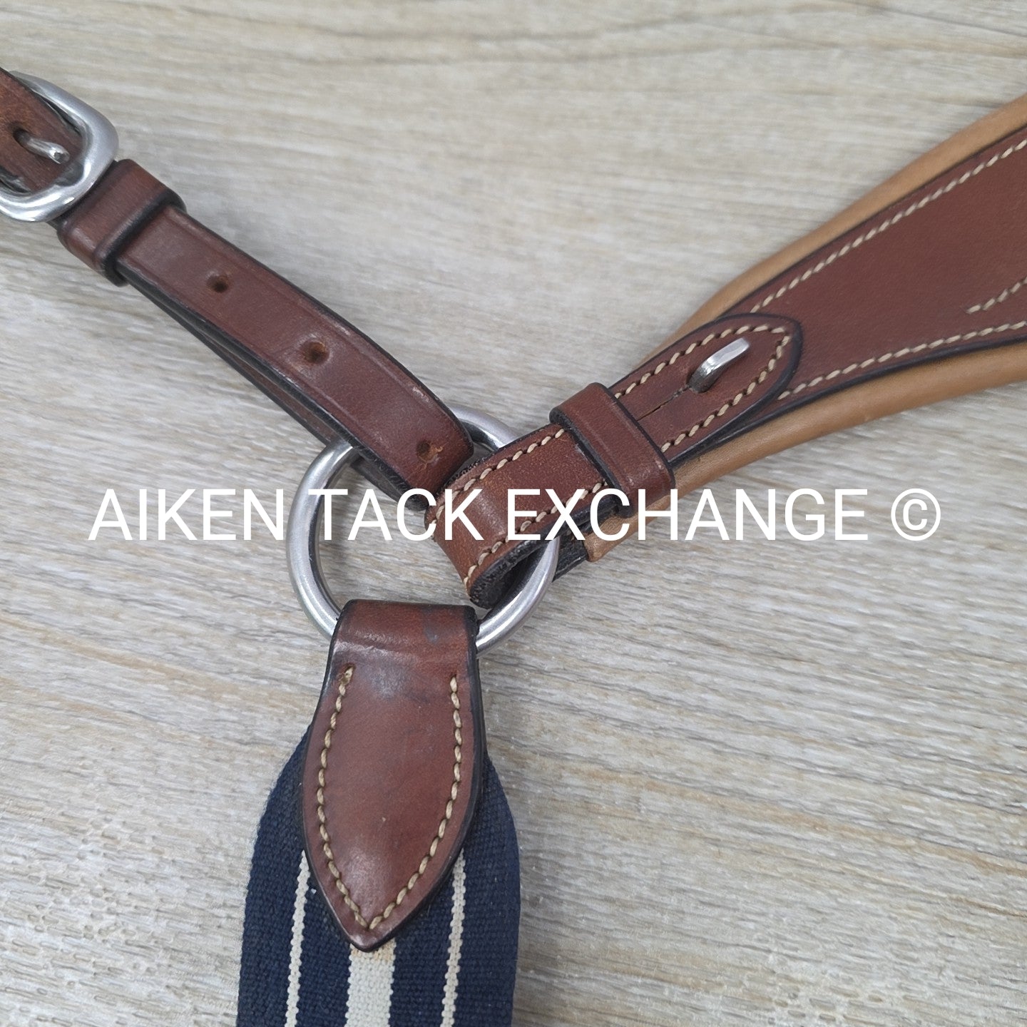 Antares Elastic Breastplate with Running Attachment, Brown, Size Cob (1)