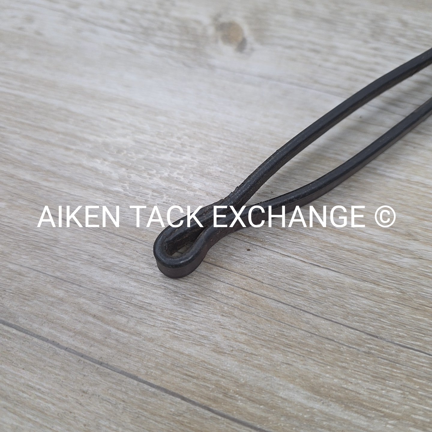 Flat Curb Rein, Brown, 52"