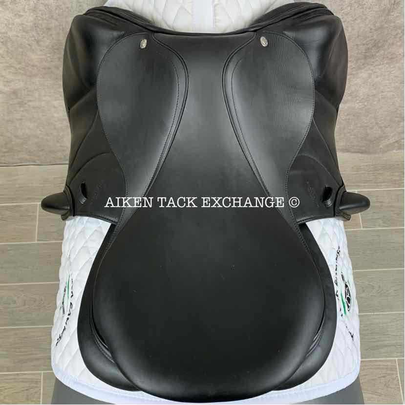 2022 Devoucoux Chiberta O Monoflap Jump Saddle, 17.5" Seat, 2A Flap, Medium Wide Tree, D3D Panels, Buffalo Leather