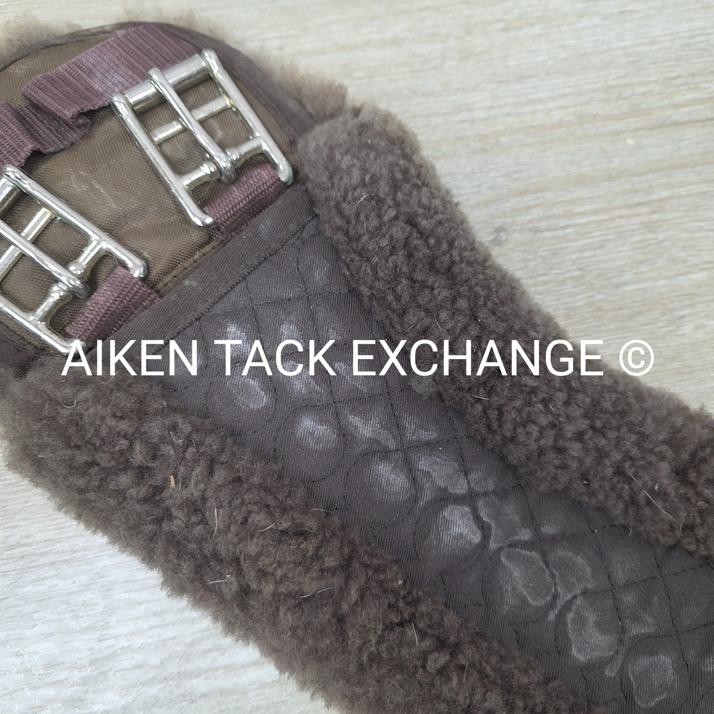 Contour Sheepskin Dressage Girth, Brown, 26"