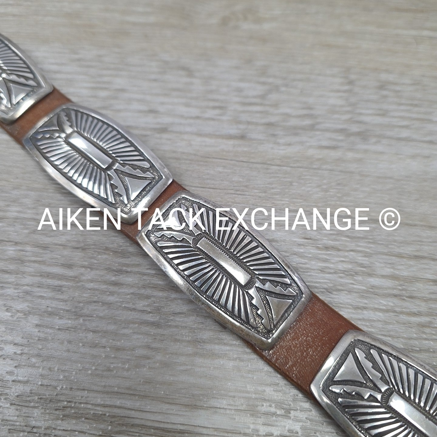 Rick Martinez Navajo Sterling Silver Concho Belt, 32