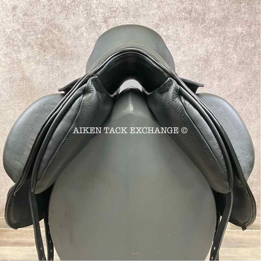 2023 Custom Saddlery Wolfgang Gemini R Monoflap Dressage Saddle, 17.5" Seat, Adjustable Tree, Wool Flocked Panels