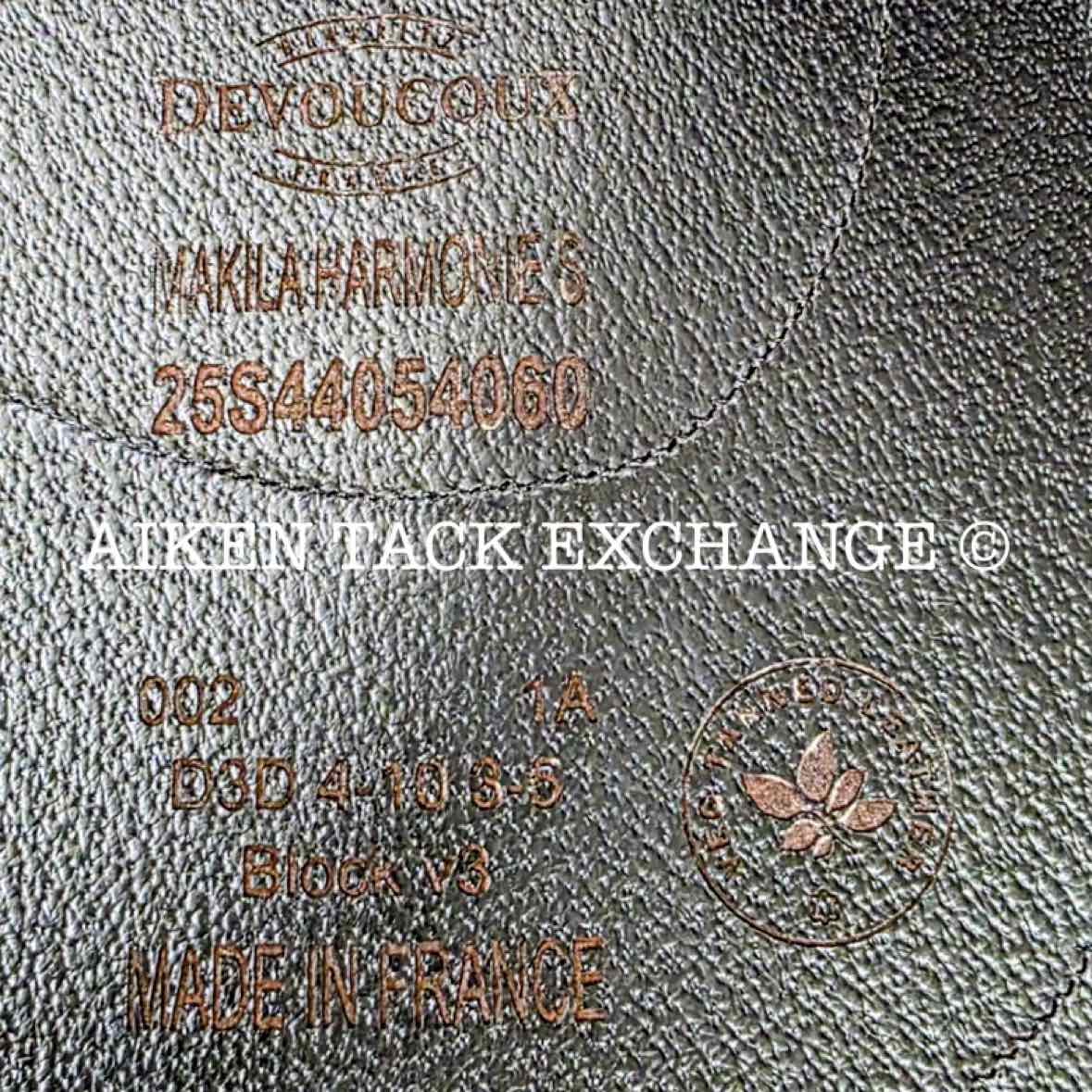 2025 Devoucoux Makila Harmonie Dressage Saddle, 17.5" Seat, 1A Flap, Medium? Tree, D3D Panels