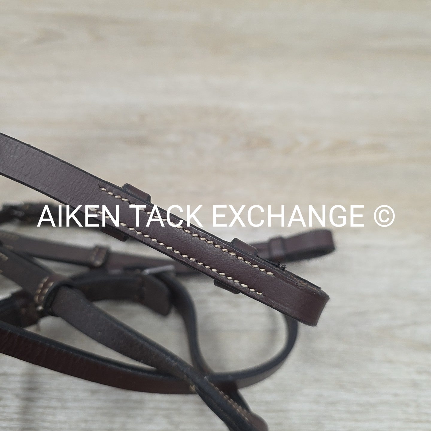 KL Select Black Oak Fancy Stitched Bridle with Matching Laced Reins, Brown, Cob