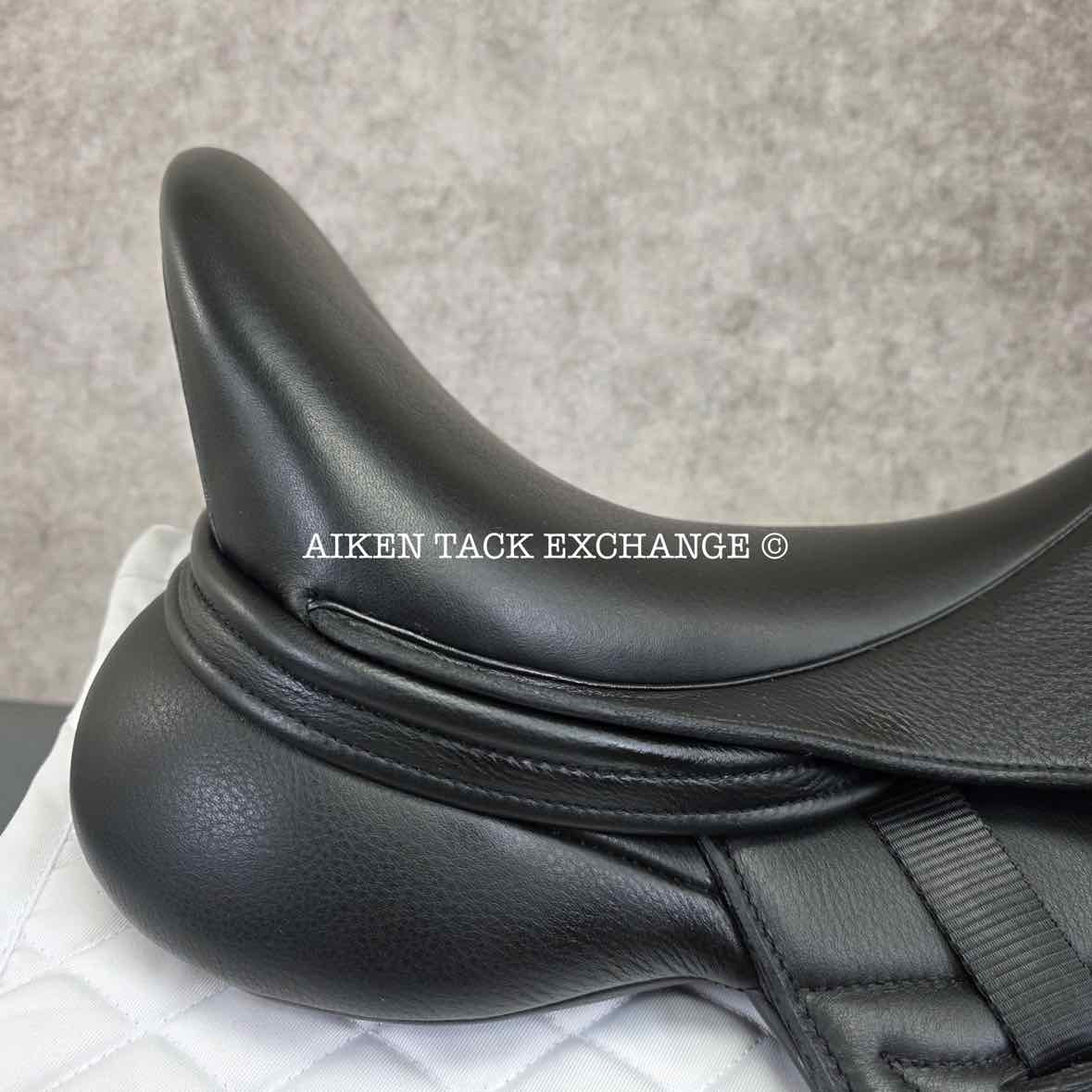 2023 Envy by Custom Saddlery Aurora Monoflap Dressage Saddle, 17.5" Seat, Adjustable Tree, Wool Flocked Panels