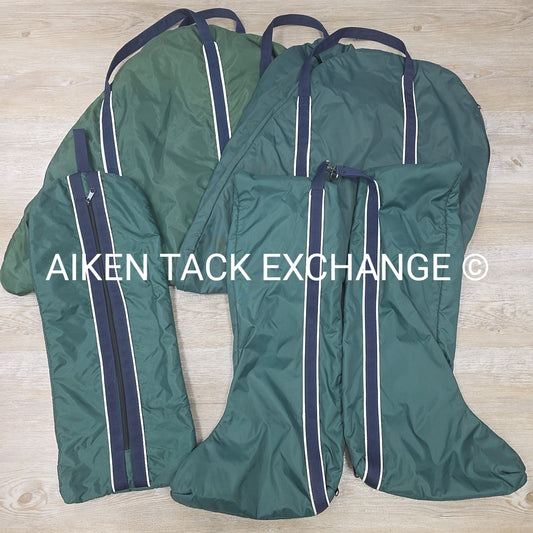 Dover Saddlery Storage Bag Set:  Bridle Bag, Boot Bag, & 2 Saddle Bags