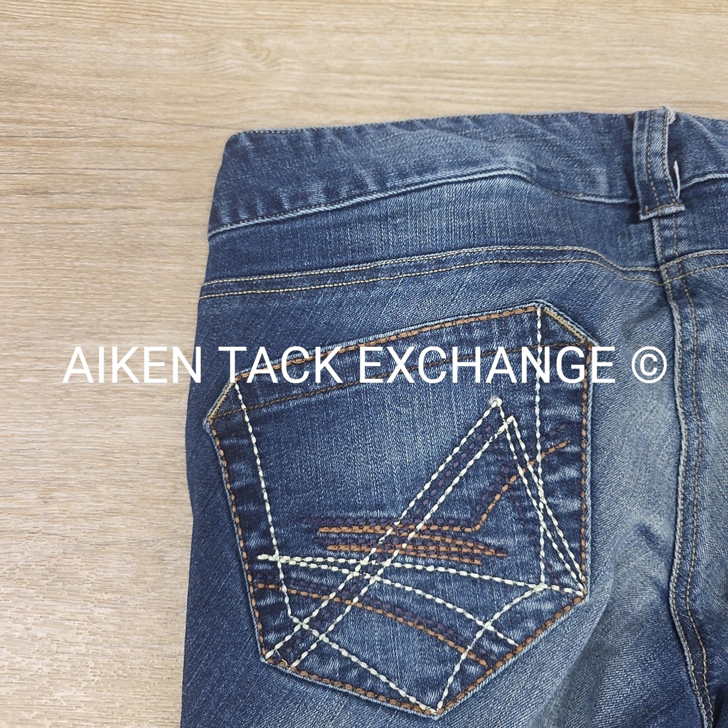 Ariat Denim Knee Patch Breeches, Women's 30