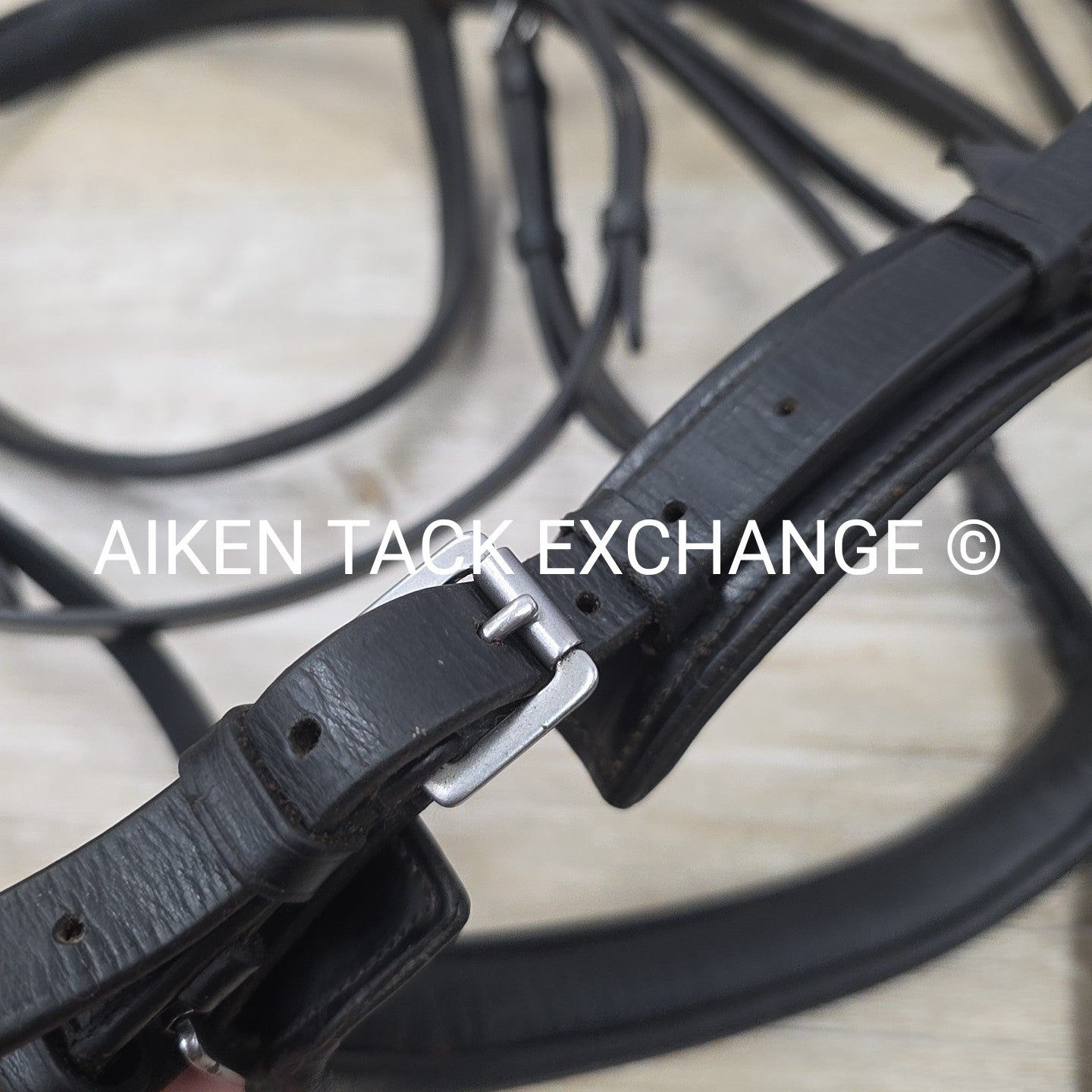 KL Select Monocrown Double Weymouth Bridle with Both Reins, Black, Size Full