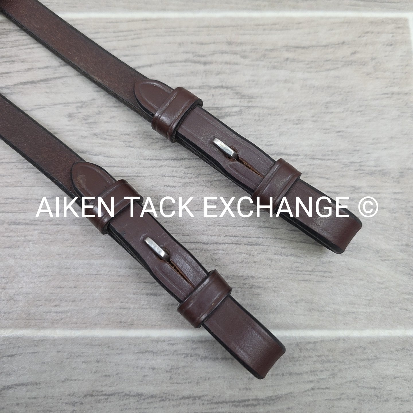 KL Select Red Barn Curb Rein, Brown, Size Full