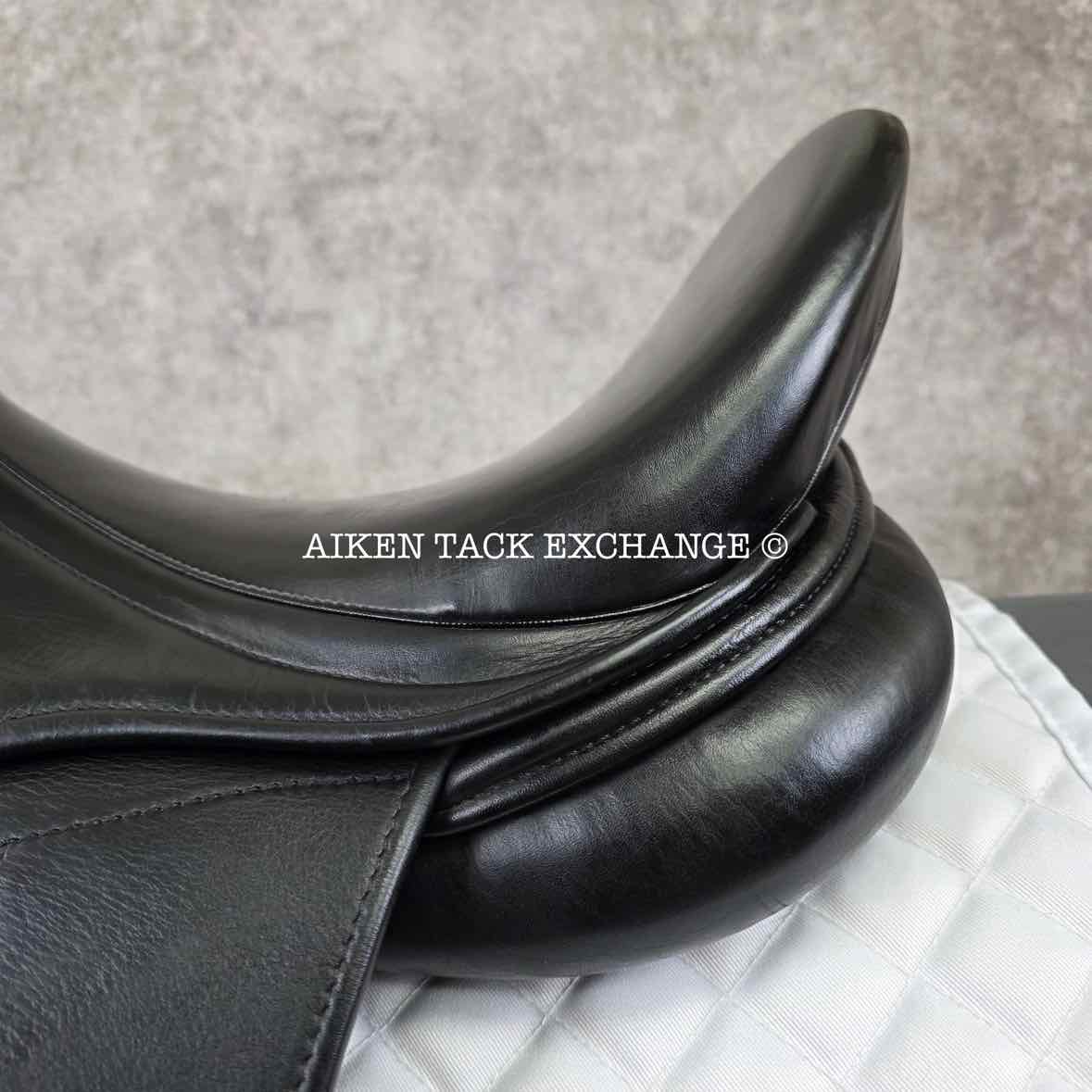 2011 Wise Equestrian Dutton RZ Monoflap Dressage Saddle, 17" Seat, Adjustable Tree - Changeable Gullet, Foam Panels