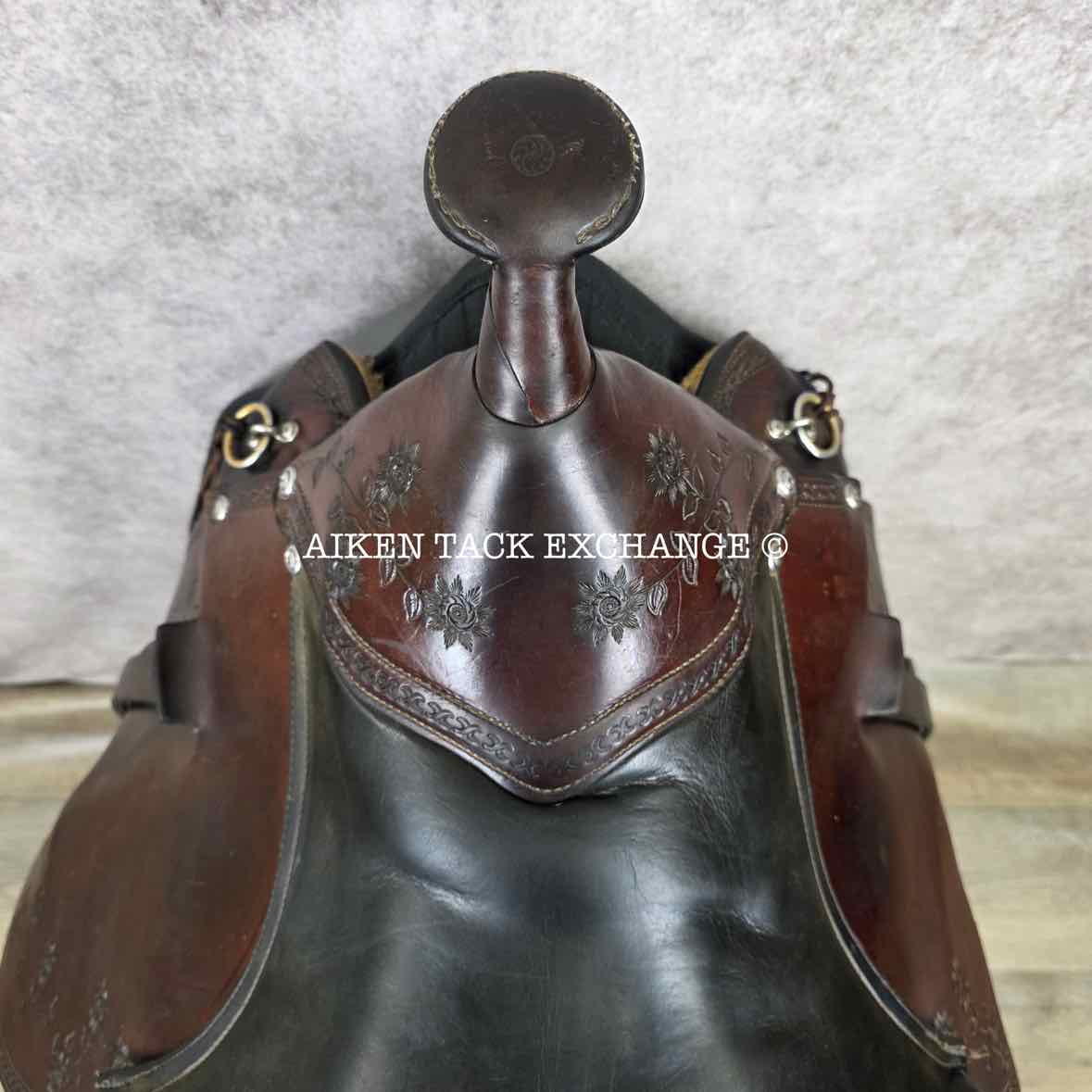 Eli Miller Buena Vista Saddle, 19" Seat, Wide Tree - Full QH Bars