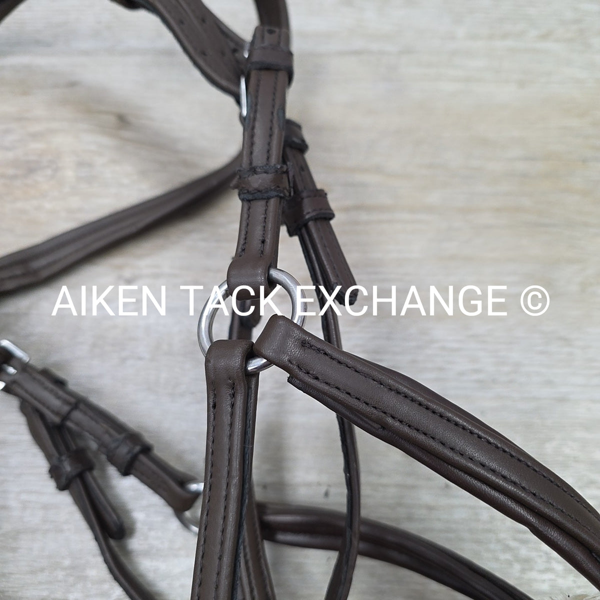 Synthetic Figure 8 Bridle, No Reins, Brown, Size Cob