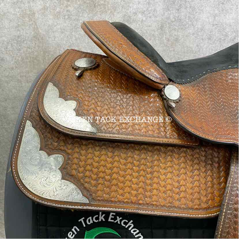 McLelland's Western Saddle, 14.5" Seat, Wide Tree - Full QH Bars