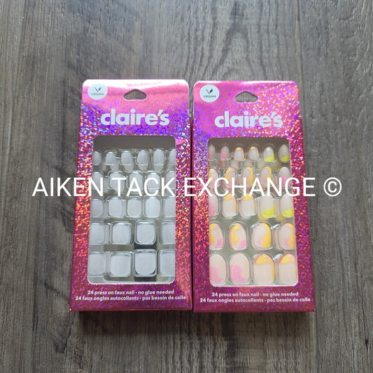 Claire's Press-On Nails (2 Sets) - 24 Count Each (48 Total)