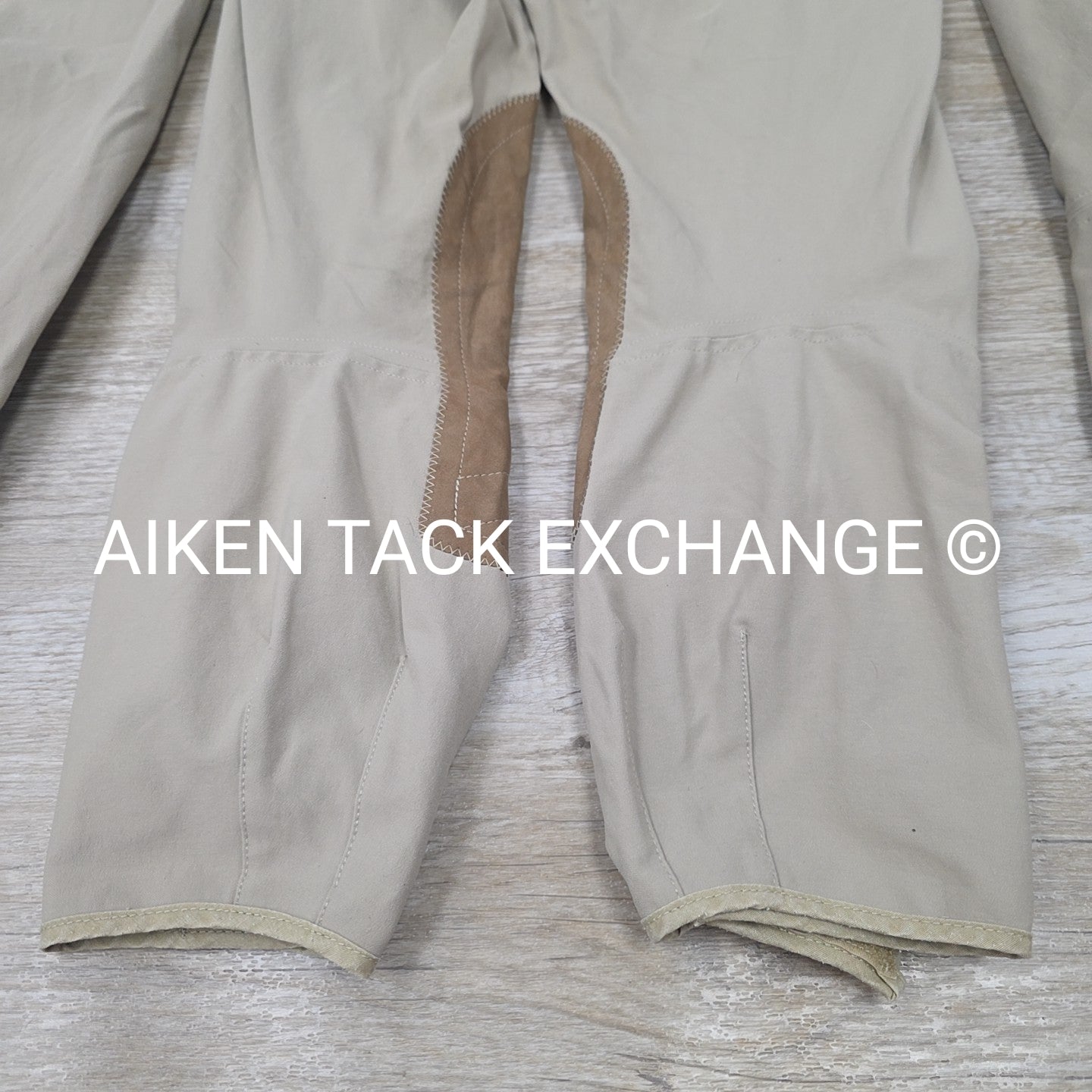 BARGAIN BUNDLE: 3 Pairs Tailored Sportsman Side Zip Knee Patch Breeches, Size 32