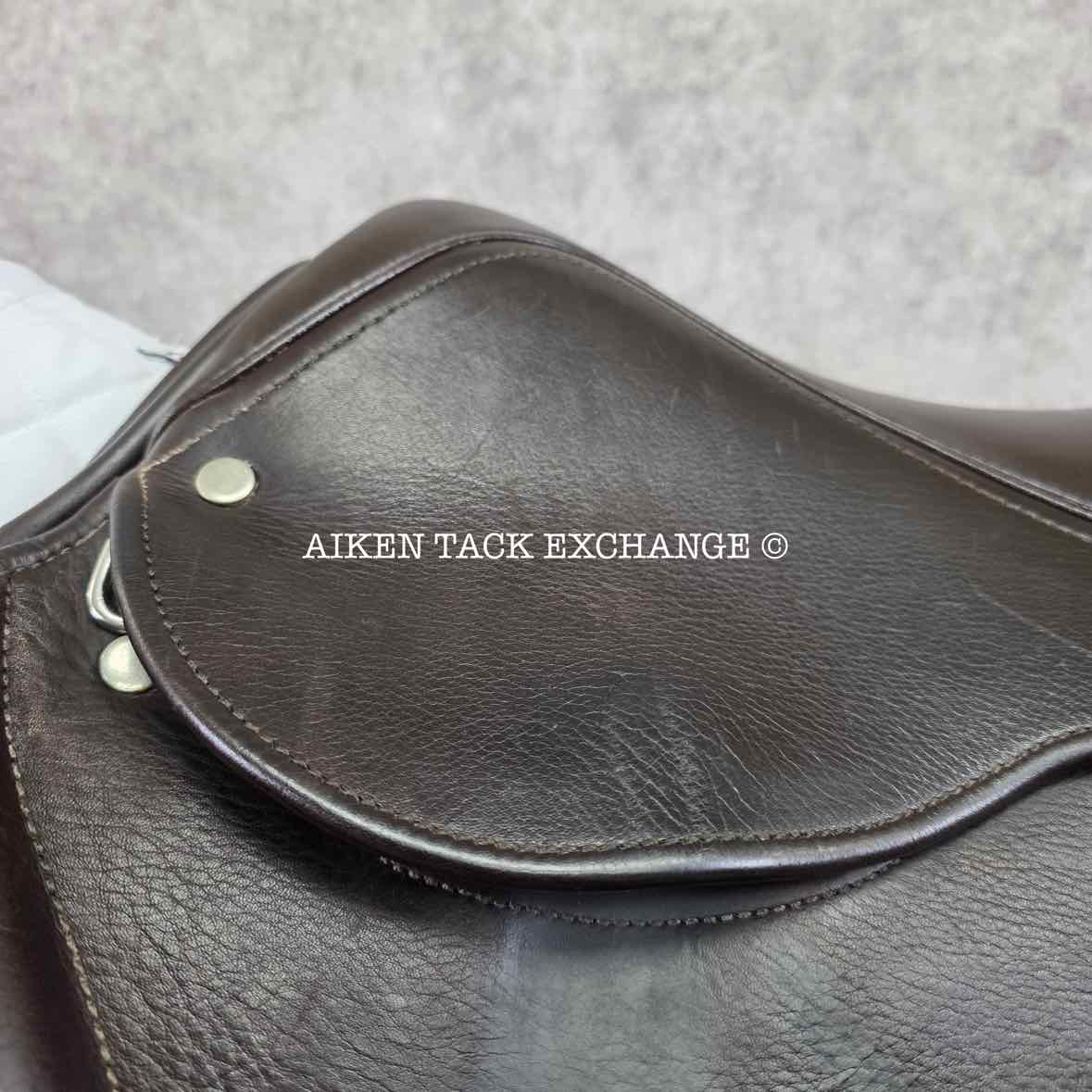 George Gullikson by Ryder Close Contact Jump Saddle, 17.5" Seat, Medium Tree, Wool Flocked Panels