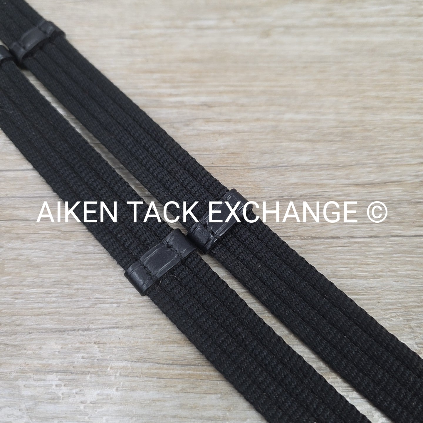 Keiffer Cotton Web Reins, Black, Size Full