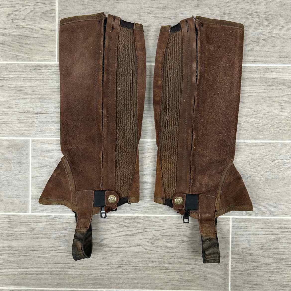Ariat All Around II Suede Half Chaps, Size Child's Large