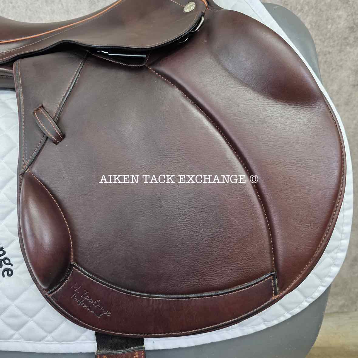 Marcel Toulouse Marielle Genesis Professional Monoflap Eventing Jump Saddle, 18" Seat, Adjustable Tree, Wool Flocked Panels