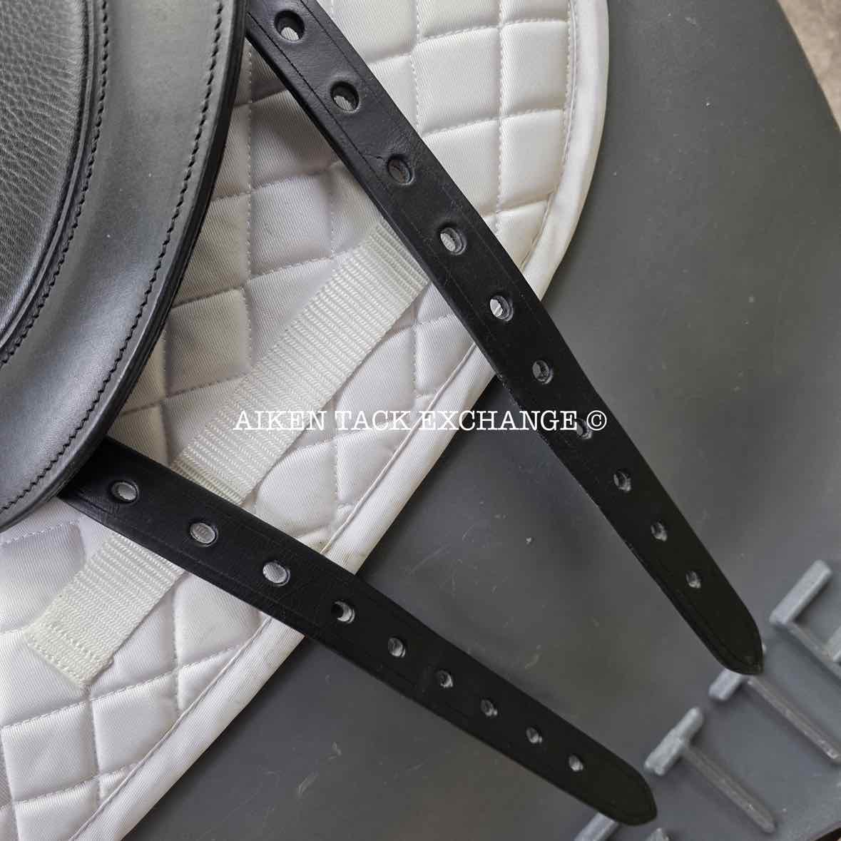 2023 Envy by Custom Saddlery Aurora Monoflap Dressage Saddle, 17" Seat, Adjustable Tree, Wool Flocked Panels