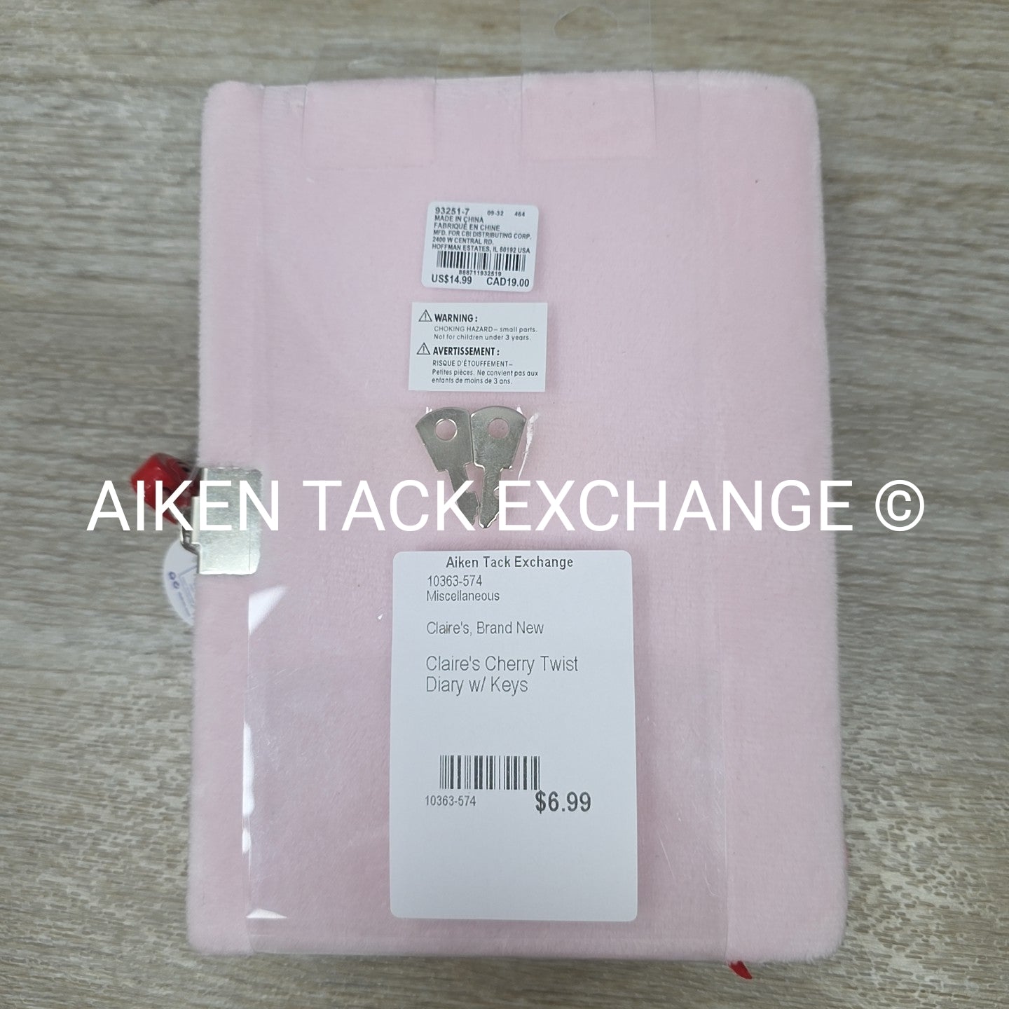 Claire's Cherry Twist Diary w/ Keys