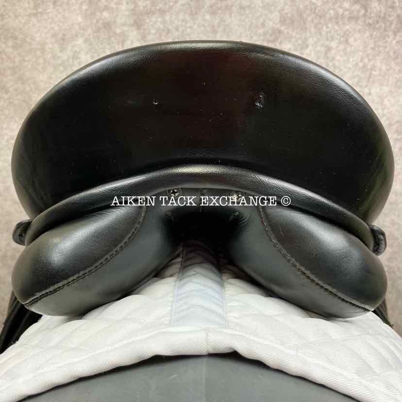 1994 Kieffer Wein DL Dressage Saddle, 17" Seat, Medium Wide Tree, Wool Flocked Panels