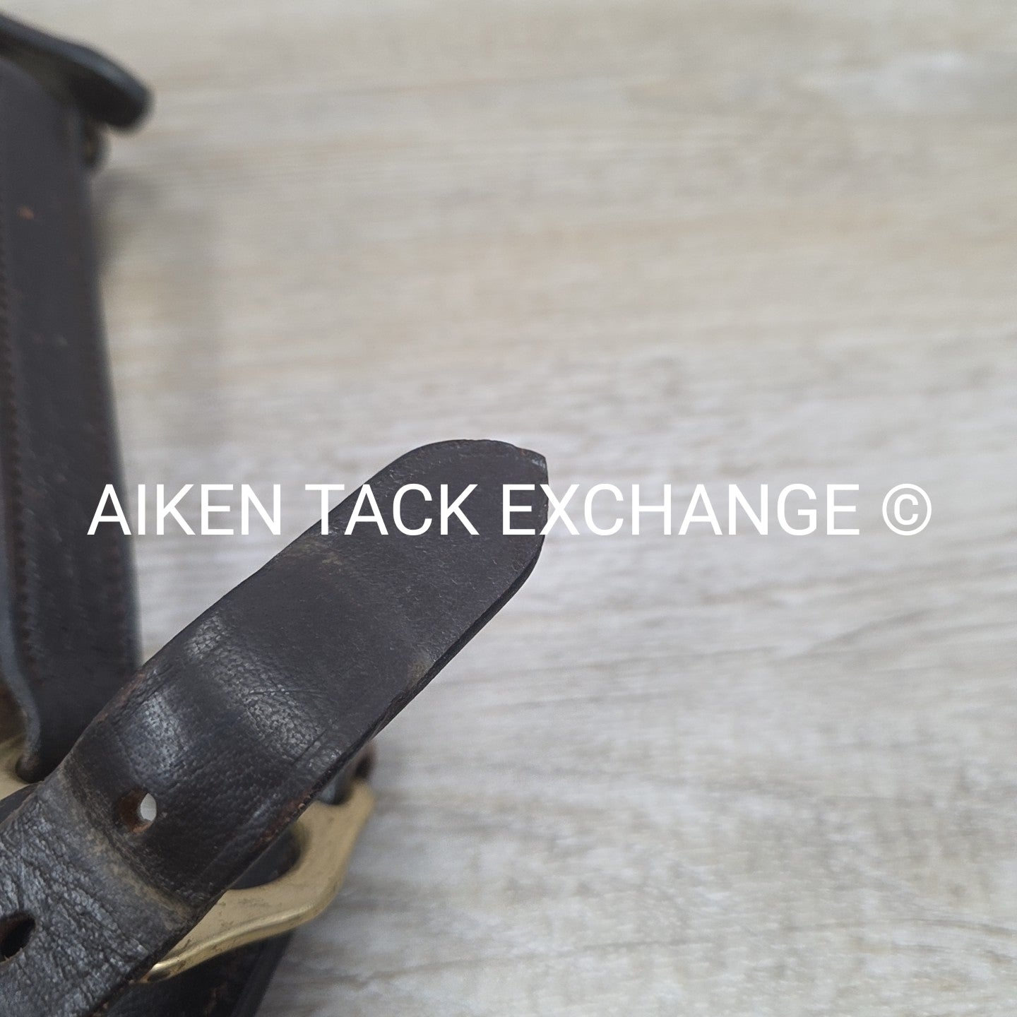 Leather Halter, Brown, Size Full