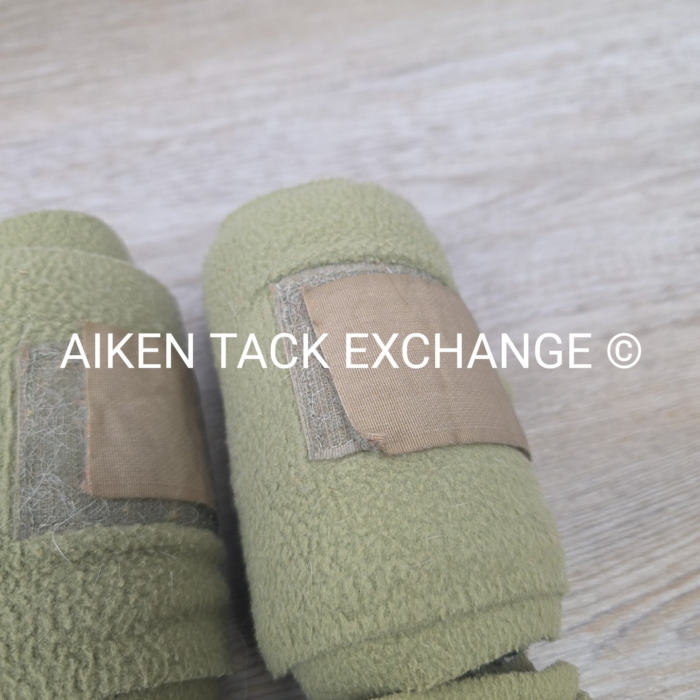 Centaur Fleece Polo Wraps, Olive Green, Set of 4