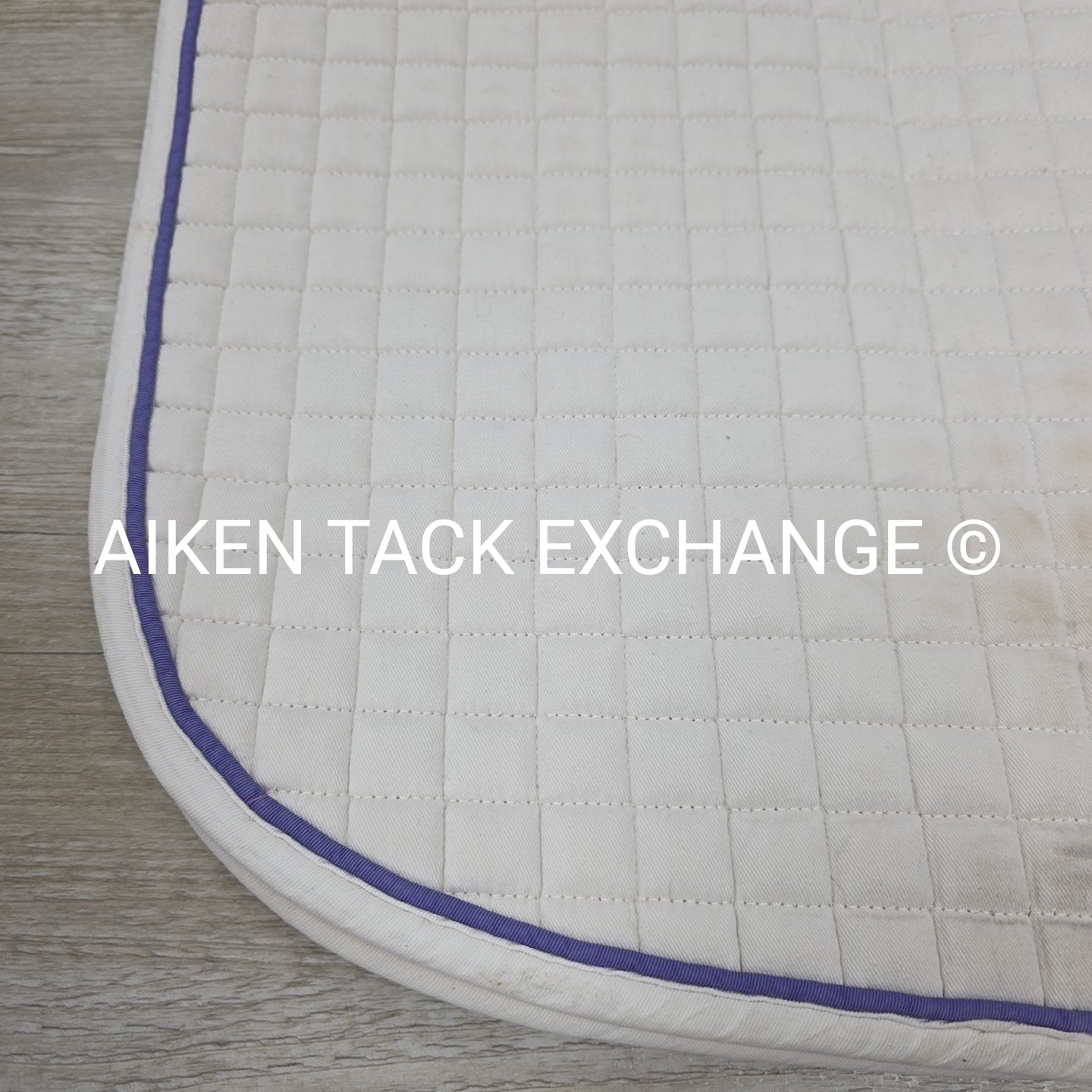 PRI All Purpose Saddle Pad w/ Purple Trim