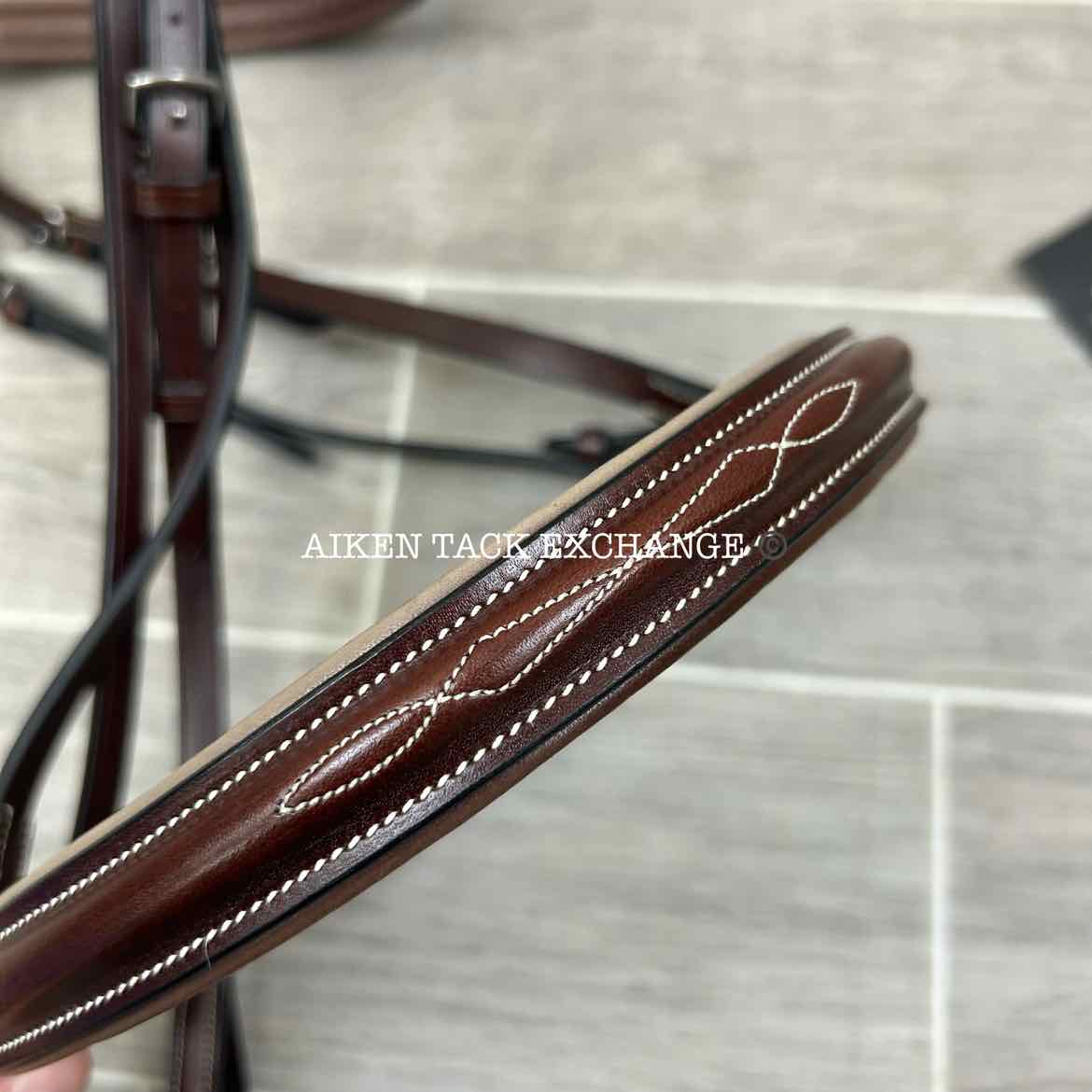 KL Select KL Italia Venezia Hunter Bridle with Reins, Brown, Size Full