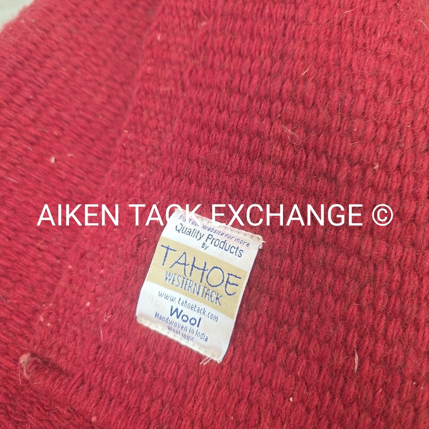 Tahoe Tack Heavy Duty Solid New Zealand Wool Saddle Blanket, 36" x 34"