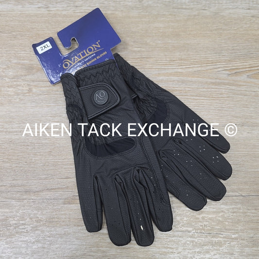 Ovation LuxeGrip StretchFlex Riding Gloves, Size 10