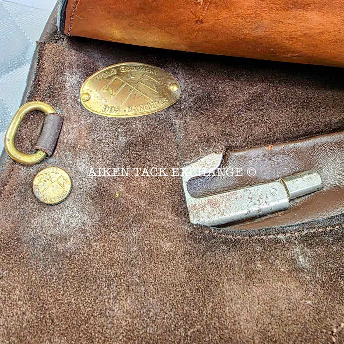 **SOLD** Dos Banderas Polo Saddle, 16" Seat, Medium Tree, Foam Panels