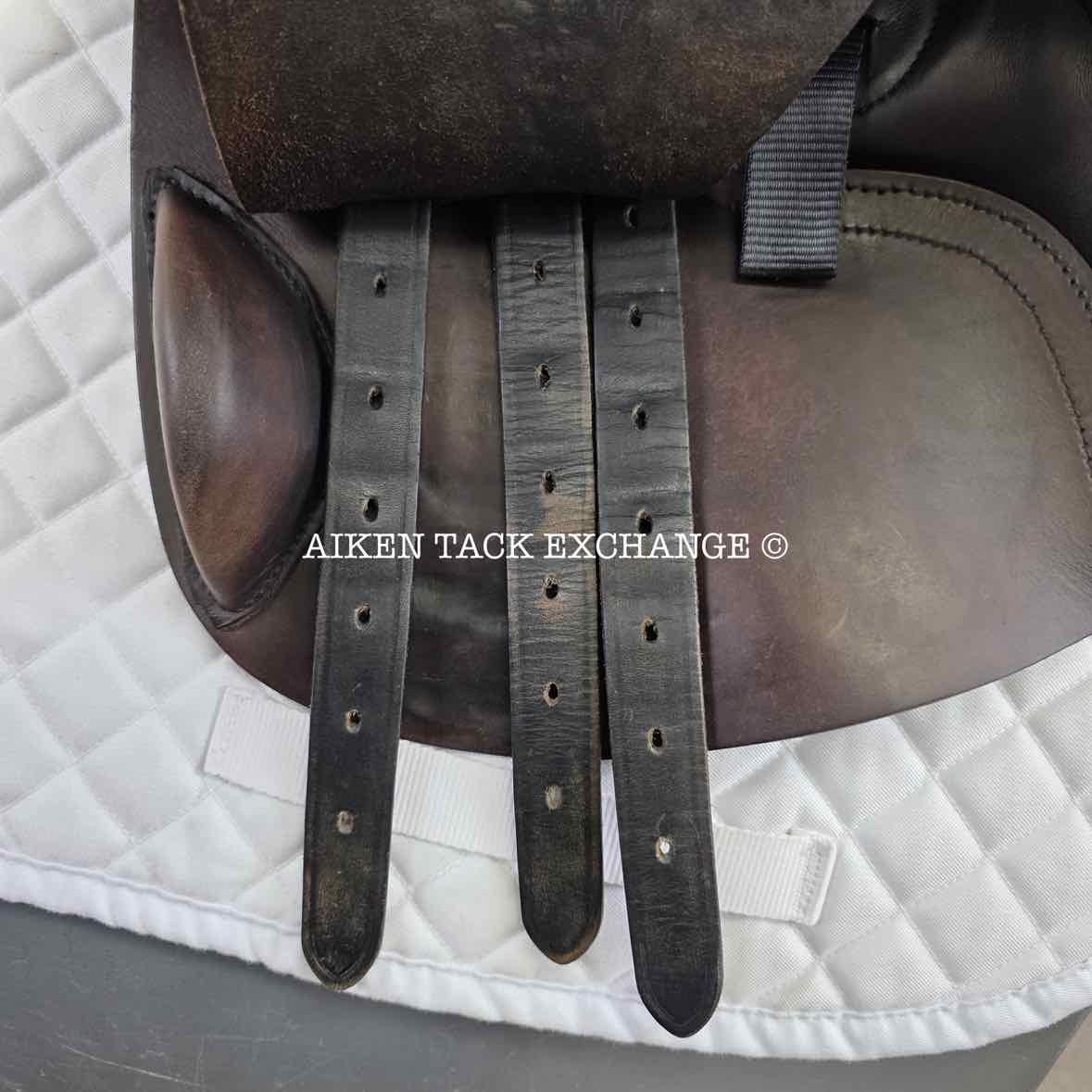 Albion Legend K2 Jump Saddle, 17.5" Seat, Wide Tree, Wool Flocked Panels