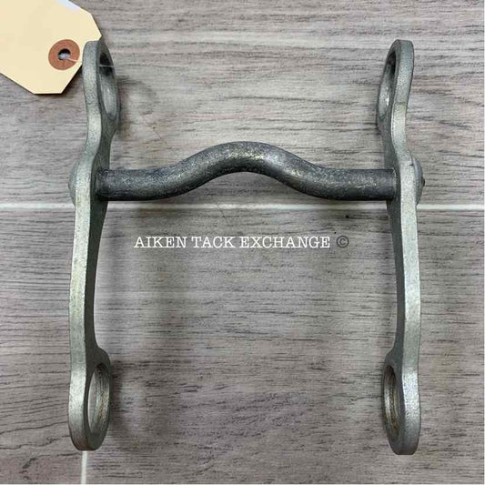 Aluminum Mullen Mouth Shank Bit 4.5"